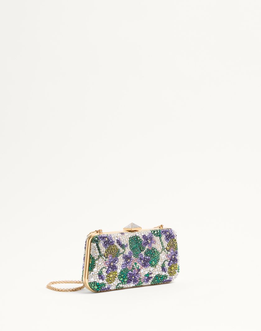 Valentino Handbags Minaudiere Carry Secrets Con Strass Motivo Floreale per Donna in Multicolor | Valentino IT Acquista Ora