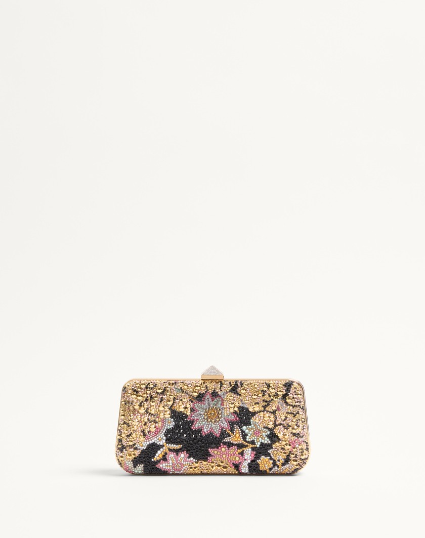 Valentino Handbags Minaudiere Carry Secrets Con Strass Motivo Apres L'hiver per Donna in Multicolor | Valentino IT Affare Del Giorno