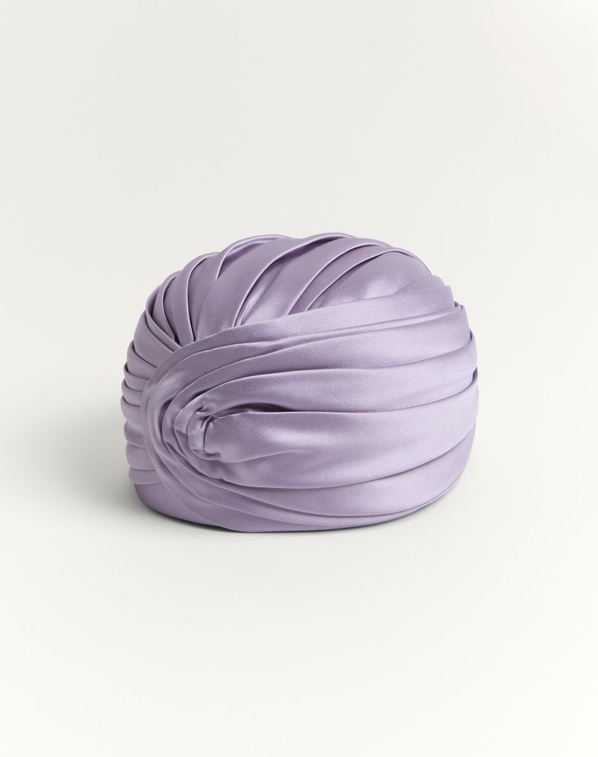 Valentino Handbags Turbante Rigido In Seta per Donna in Lilla | Valentino IT Offerte speciali