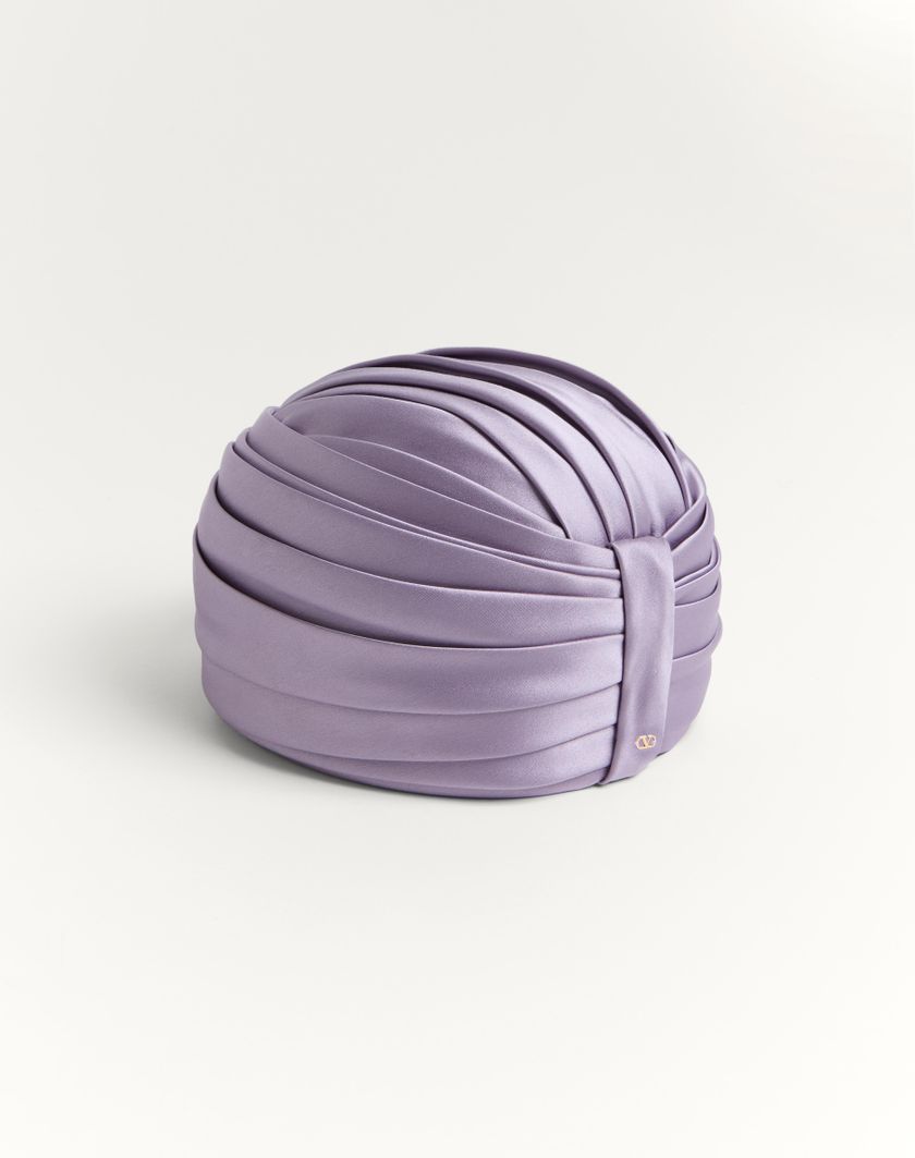 Valentino Handbags Turbante Rigido In Seta per Donna in Lilla | Valentino IT Offerte speciali