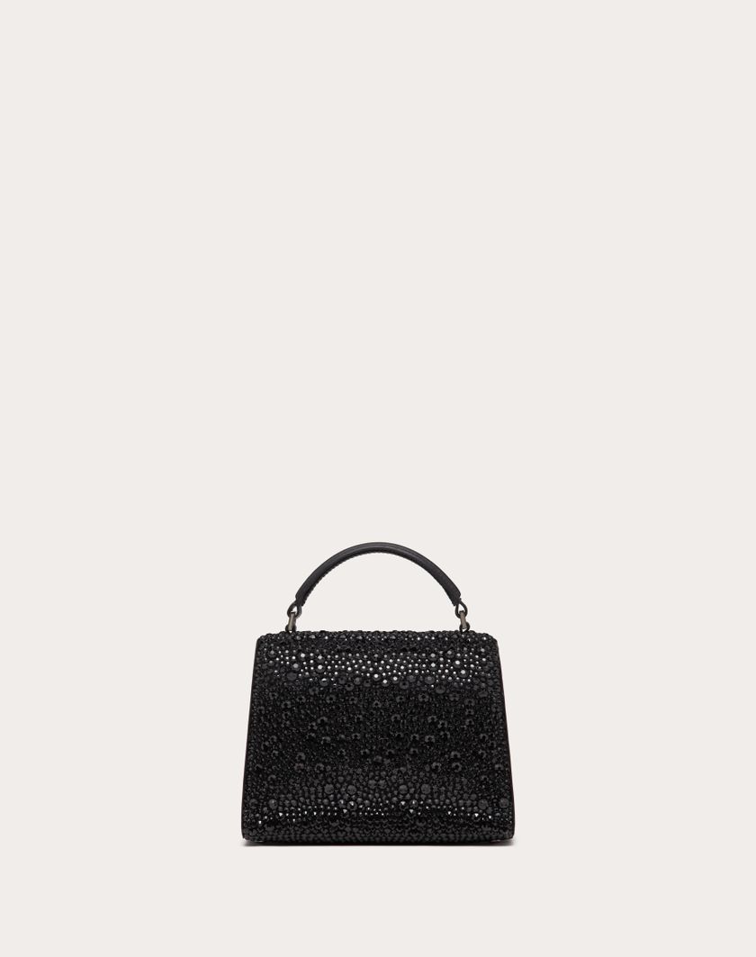 Valentino Handbags Borsa A Mano Mini Vsling Con Ricamo Sparkling per Donna in Jet | Valentino IT Vendita Economica