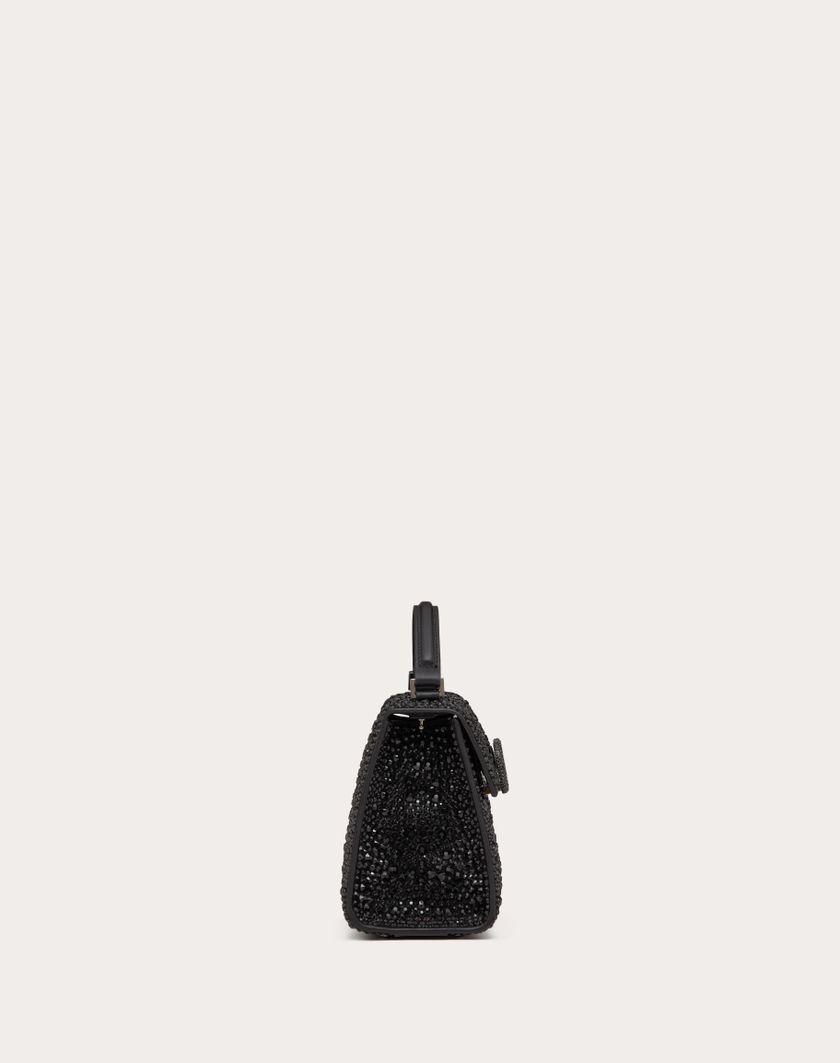 Valentino Handbags Borsa A Mano Mini Vsling Con Ricamo Sparkling per Donna in Jet | Valentino IT Vendita Economica