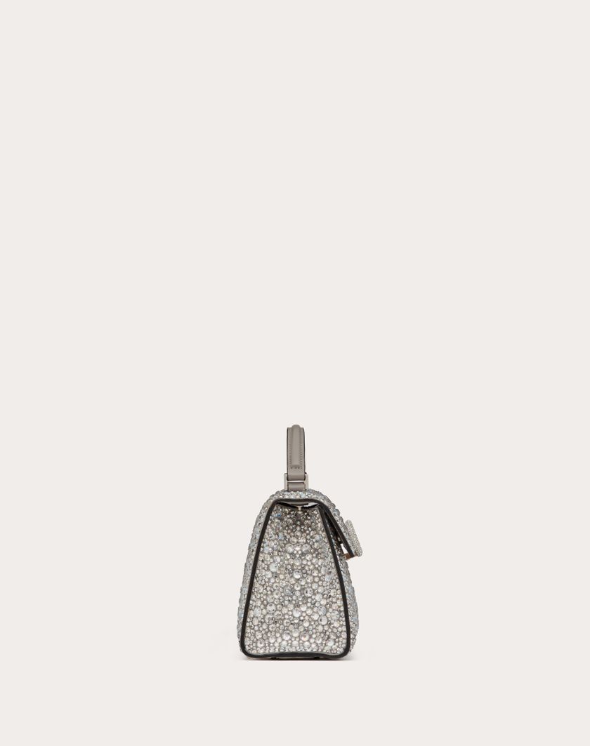Valentino Handbags Borsa A Mano Mini Vsling Ricamata per Donna in Crystal | Valentino IT Saldi Di Fabbrica
