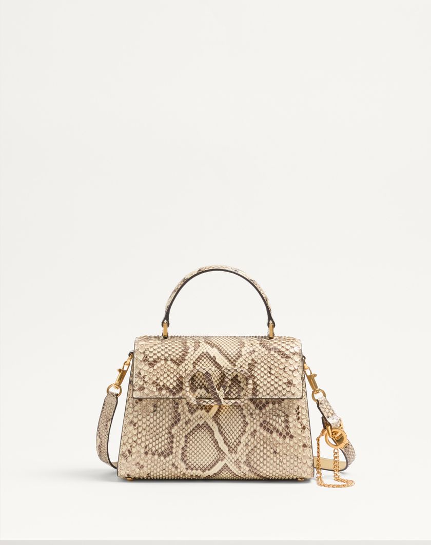 Valentino Handbags Borsa A Mano Piccola Valentino Garavani Vsling In Pitone per Donna in Avorio | Valentino IT Vendite Flash