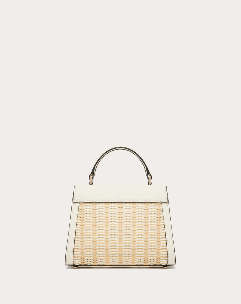 Valentino Handbags Borsa A Mano Piccola Vsling In Midollino per Donna in Naturale/avorio | Valentino IT Italy