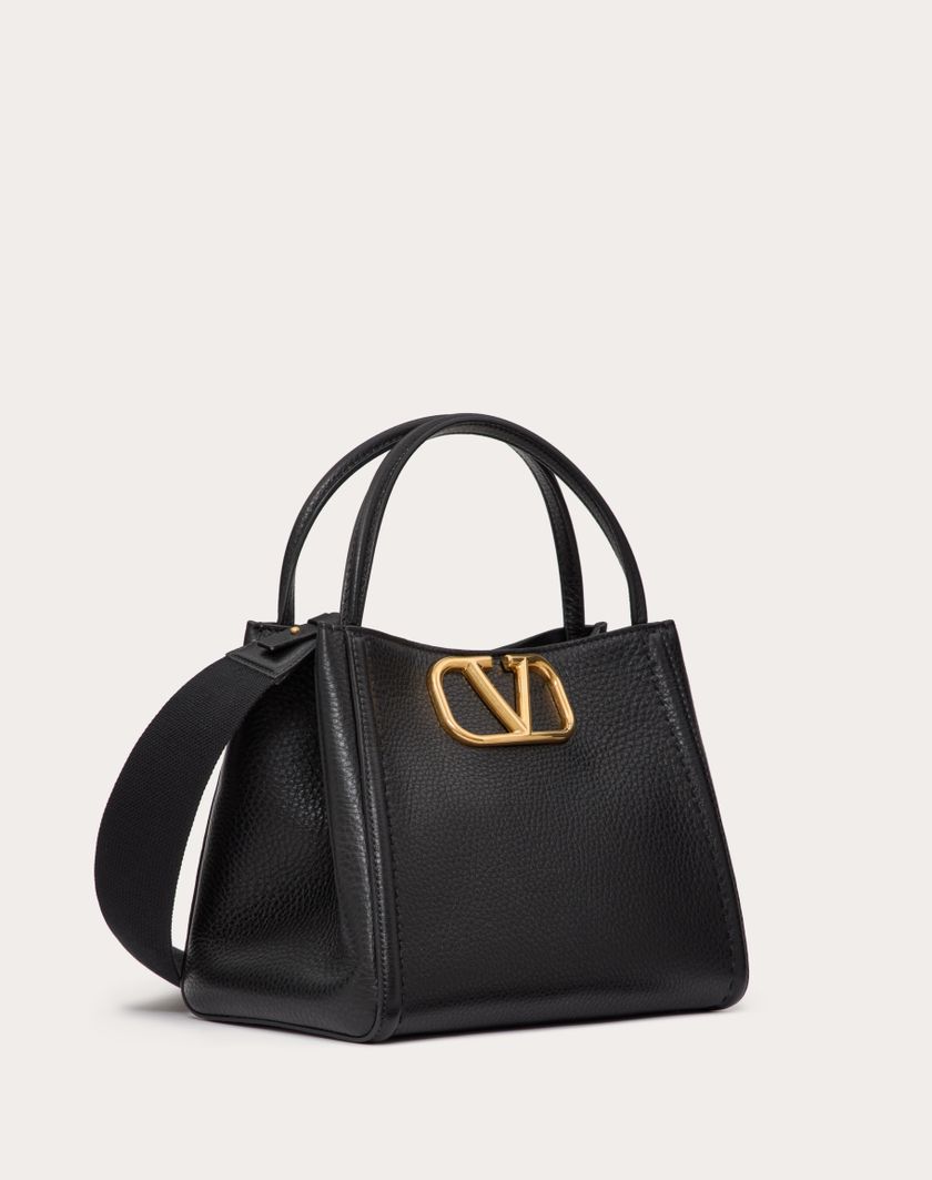 Valentino Handbags Borsa A Mano Media Valentino Garavani Alltime In Vitello Granato per Donna in Mandorla | Valentino IT Acquista Ora