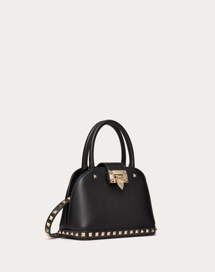 Valentino Handbags Borsa Piccola A Mano Valentino Garavani Rockstud In Vitello Granato per Donna in Poudre | Valentino IT Sottocosto