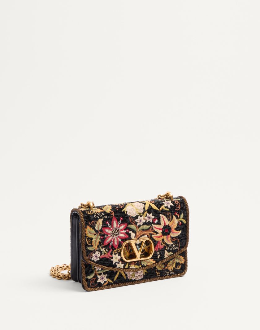 Valentino Handbags Borsa A Spalla Valentino Garavani Vain Ricamata per Donna in Multicolor/nero | Valentino IT Novità