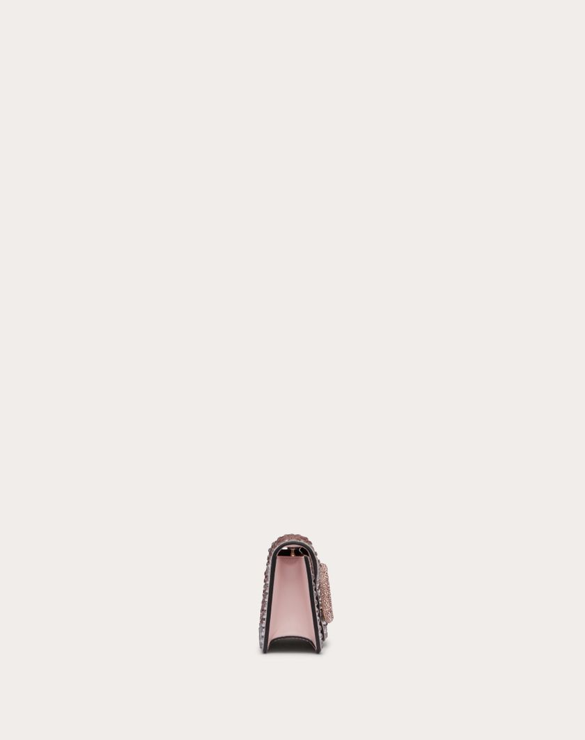 Valentino Handbags Borsa Piccola A Spalla Valentino Garavani Locò Con Strass per Donna in Crystal/rose Quartz/platino | Valentino IT 2025