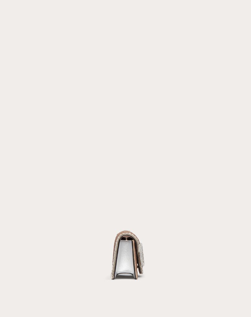 Valentino Handbags Borsa Piccola A Spalla Valentino Garavani Locò Ricamata per Donna in Crystal | Valentino IT Italia