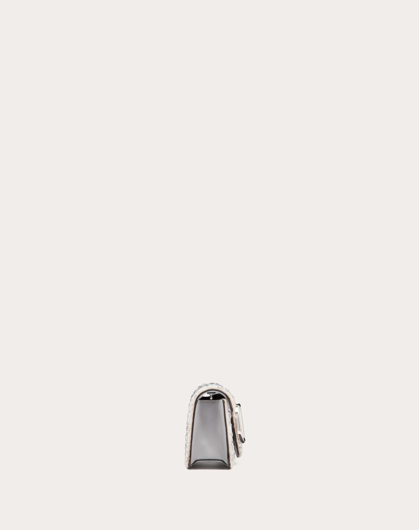 Valentino Handbags Borsa Piccola A Spalla Locò Con Cristalli per Donna in Argento | Valentino IT In Linea