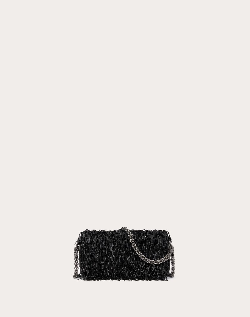 Valentino Handbags Borsa Piccola A Spalla Valentino Garavani Locò Ricamata per Donna in Nero | Valentino IT Saldi