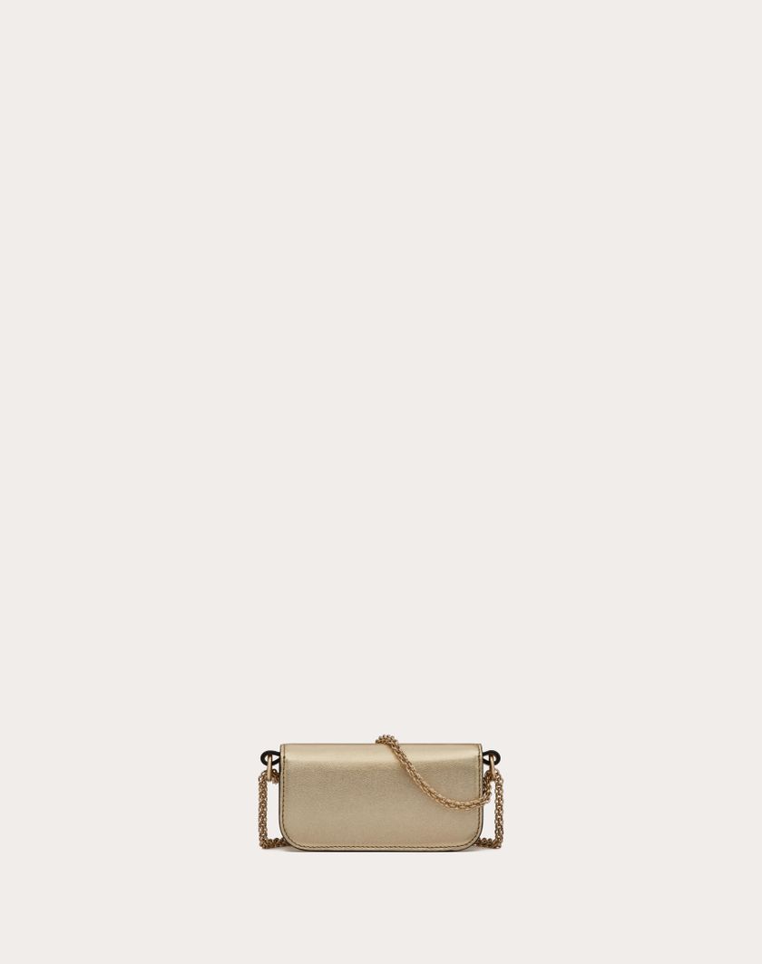 Valentino Handbags Borsa Micro Con Catena Valentino Garavani Locò Con Logo Gioiello per Donna in Platino/crystal | Valentino IT Prezzo Ridotto