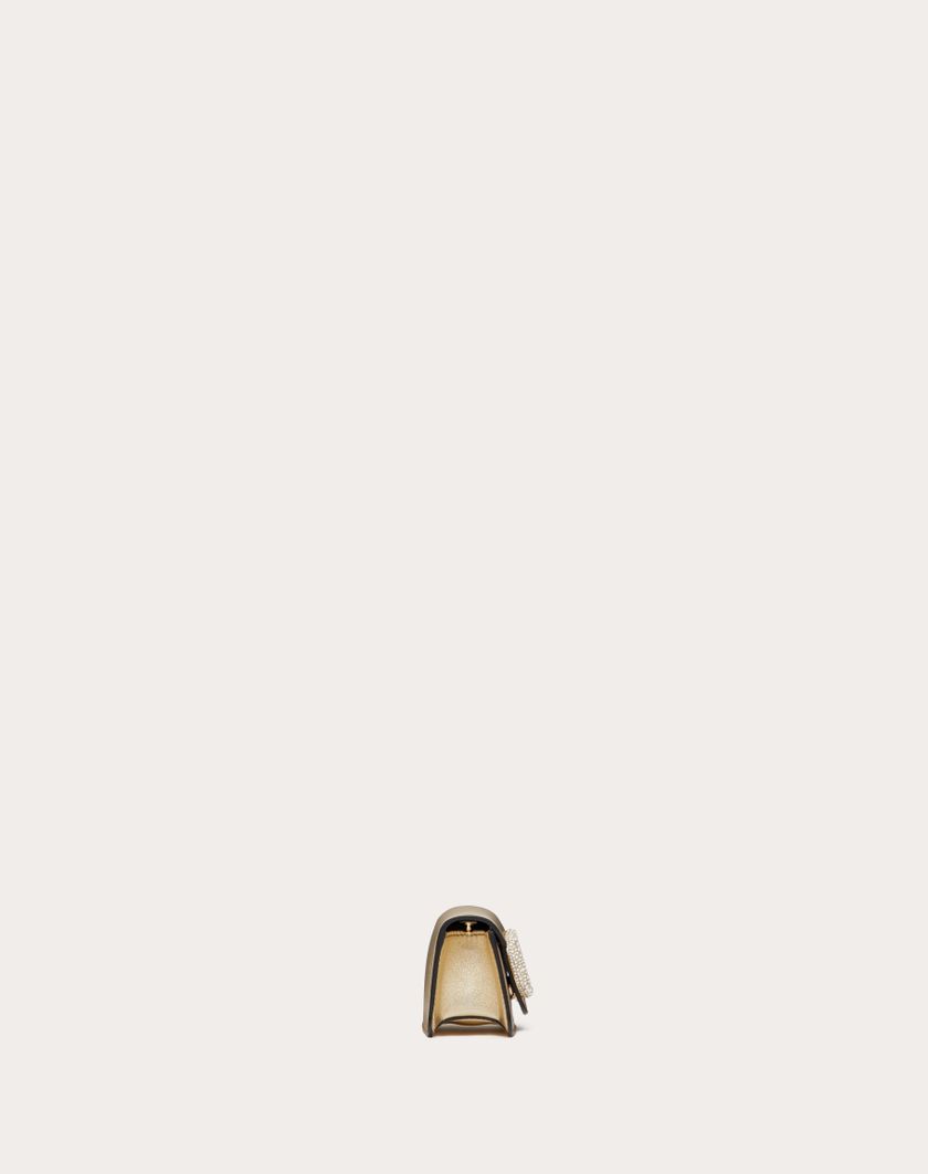 Valentino Handbags Borsa Micro Con Catena Valentino Garavani Locò Con Logo Gioiello per Donna in Platino/crystal | Valentino IT Prezzo Ridotto