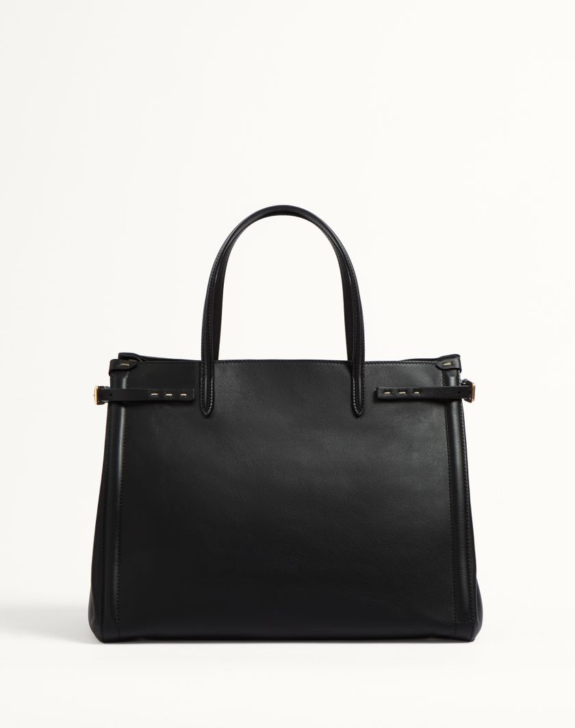Valentino Handbags Borsa Shopping Media Valentino Garavani Antibes In Vitello per Donna in Nero | Valentino IT Outlet