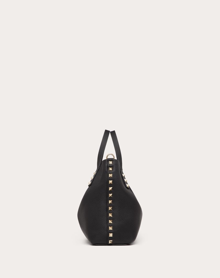 Valentino Handbags Borsa Piccola Rockstud In Vitello Granato Con Fodera A Contrasto per Donna in Nero/rose Quartz | Valentino IT Hotsell