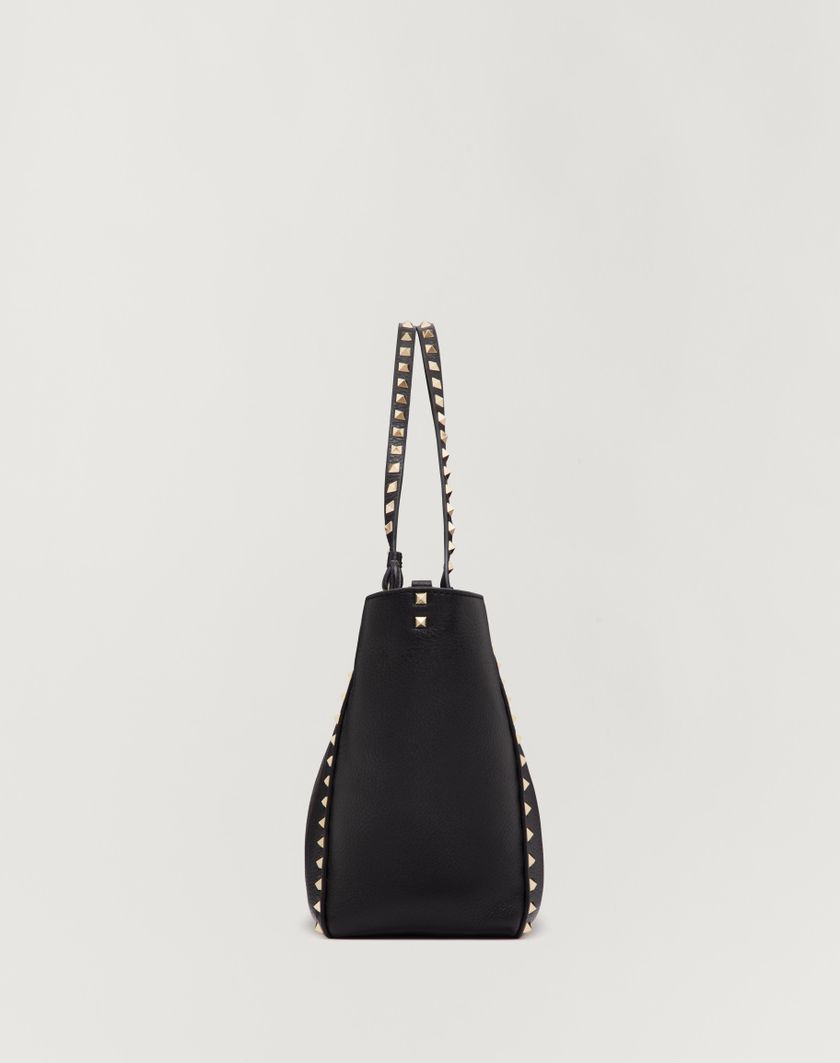 Valentino Handbags Borsa Media Rockstud In Vitello Granato per Donna in Nero | Valentino IT Vendita Economica