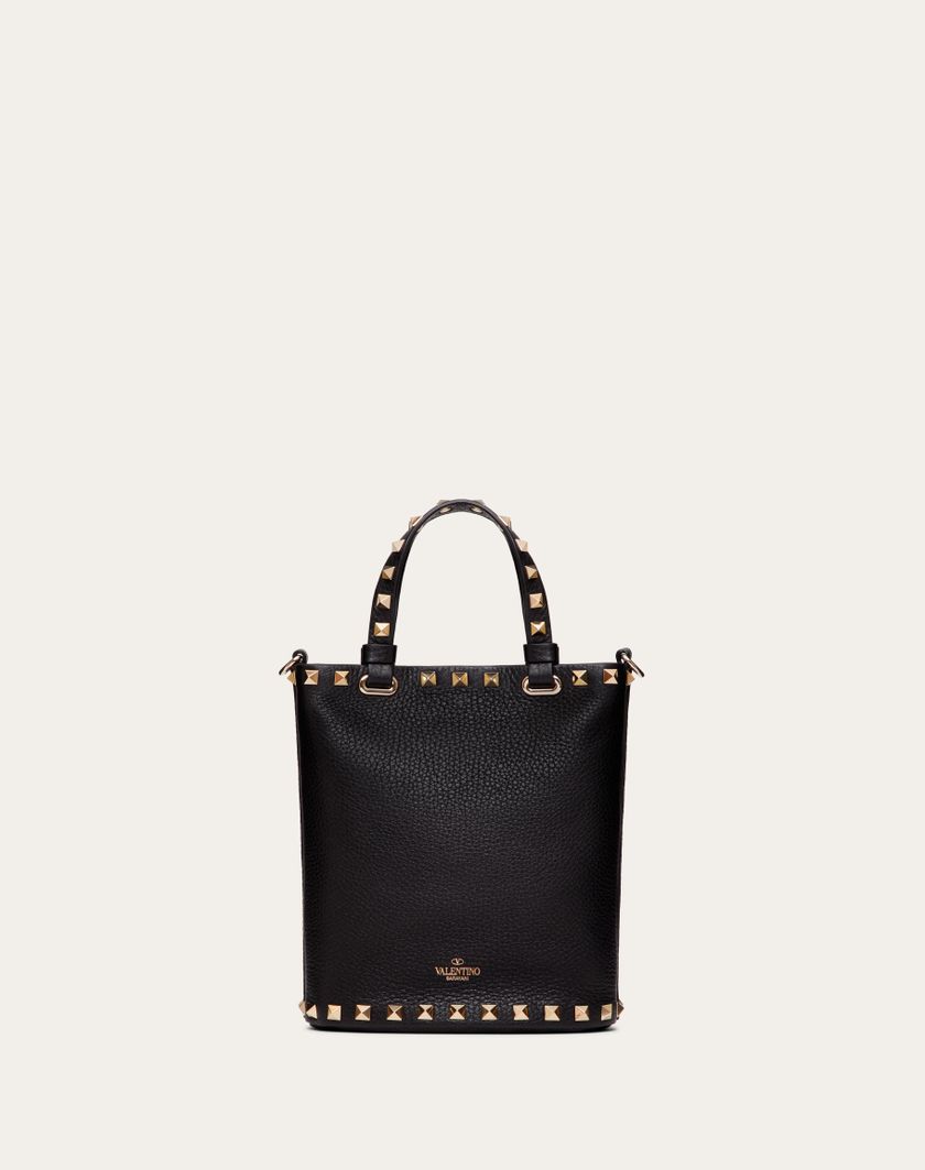 Valentino Handbags Pouch Con Tracolla Rockstud In Vitello Granato per Donna in Nero | Valentino IT Vendite Flash