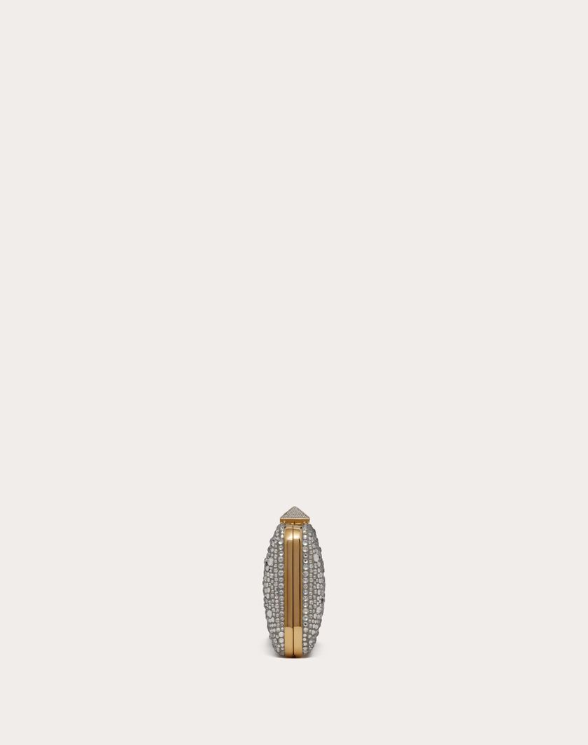 Valentino Handbags Minaudiere Carry Secrets Con Strass per Donna in Crystal | Valentino IT Spedizione Gratuita