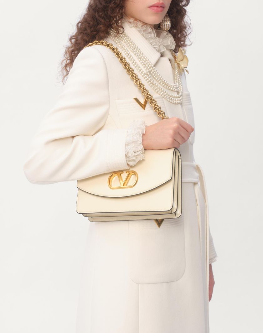 Valentino Handbags Cappotto In Drill Double per Donna in Avorio | Valentino IT Super Saving Price