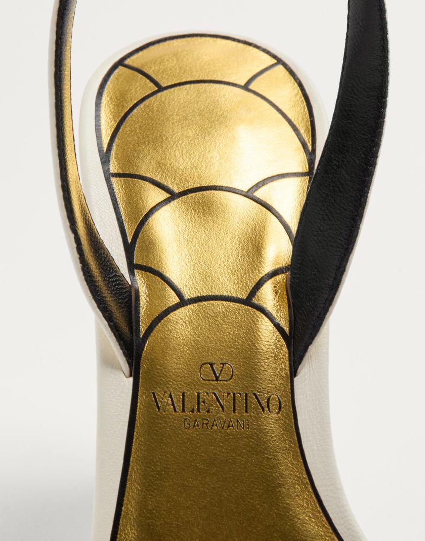 Valentino Handbags Sandalo Ladycrush In Capretto 85mm per Donna in Avorio | Valentino IT Prezzo Ridotto