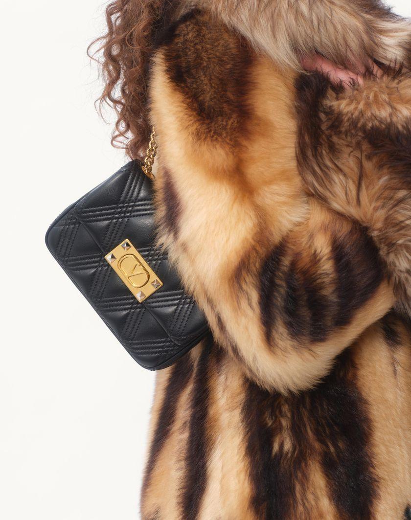 Valentino Handbags Cappotto In Shearling per Donna in Beige/marrone | Valentino IT Saldi
