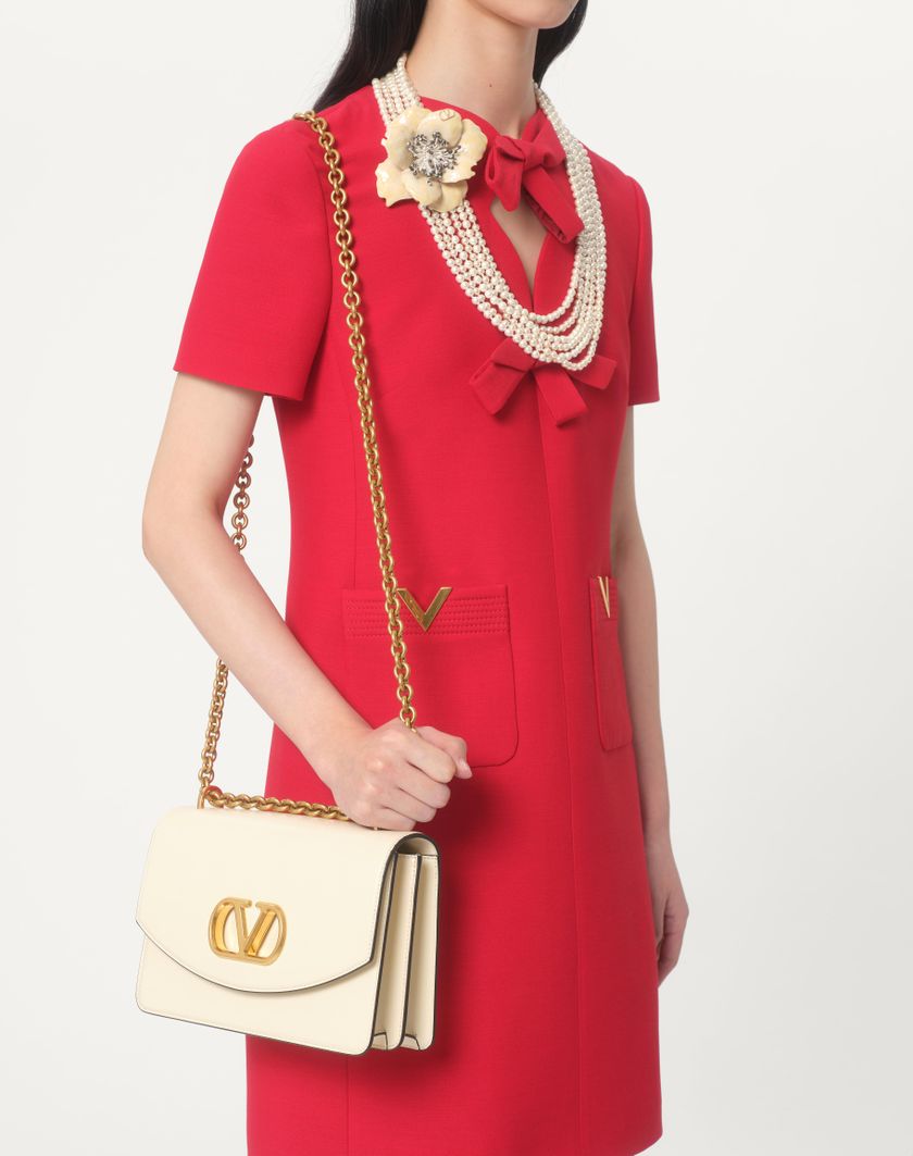 Valentino Handbags Abito Corto In Crepe Couture per Donna in Rosso | Valentino IT 2025