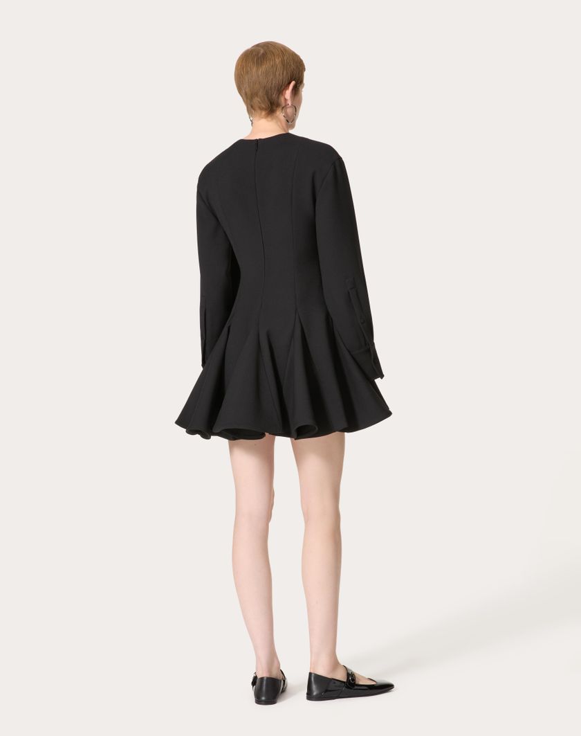Valentino Handbags Abito Corto In Luxury Crepe per Donna in Nero | Valentino IT Promozione