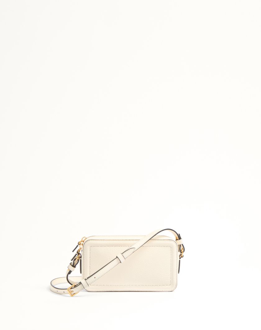 Valentino Handbags Mini Borsa A Tracolla Valentino Garavani Alltime In Vitello Granato per Donna in Avorio | Valentino IT Outlet