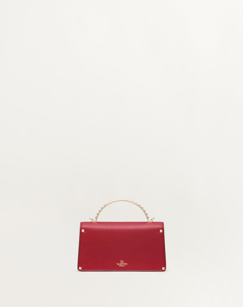 Valentino Handbags Mini Borsa A Mano Rockstud In Vitello per Donna in Rosso V. | Valentino IT Saldi