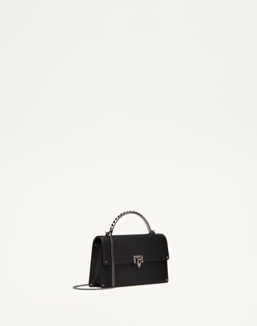 Valentino Handbags Mini Borsa A Mano Rockstud In Vitello per Donna in Nero | Valentino IT Offerte