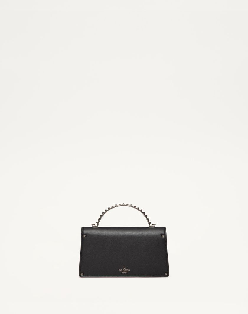 Valentino Handbags Mini Borsa A Mano Rockstud In Vitello per Donna in Nero | Valentino IT Offerte
