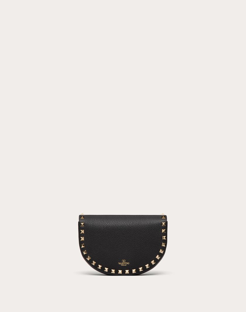 Valentino Handbags Mini Borsa A Tracolla Rockstud In Vitello Granato per Donna in Nero | Valentino IT Hotsell