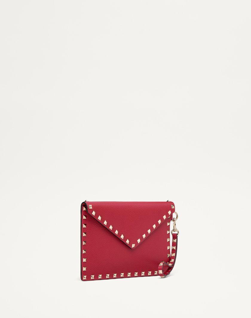 Valentino Handbags Pouch Rockstud In Vitello Granato per Donna in Rosso V. | Valentino IT I Più Venduti
