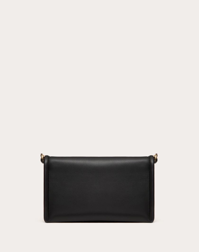 Valentino Handbags Clutch Vlogo Chain In Nappa Con Catena per Donna in Rosso Scuro | Valentino IT Spedizione Gratuita