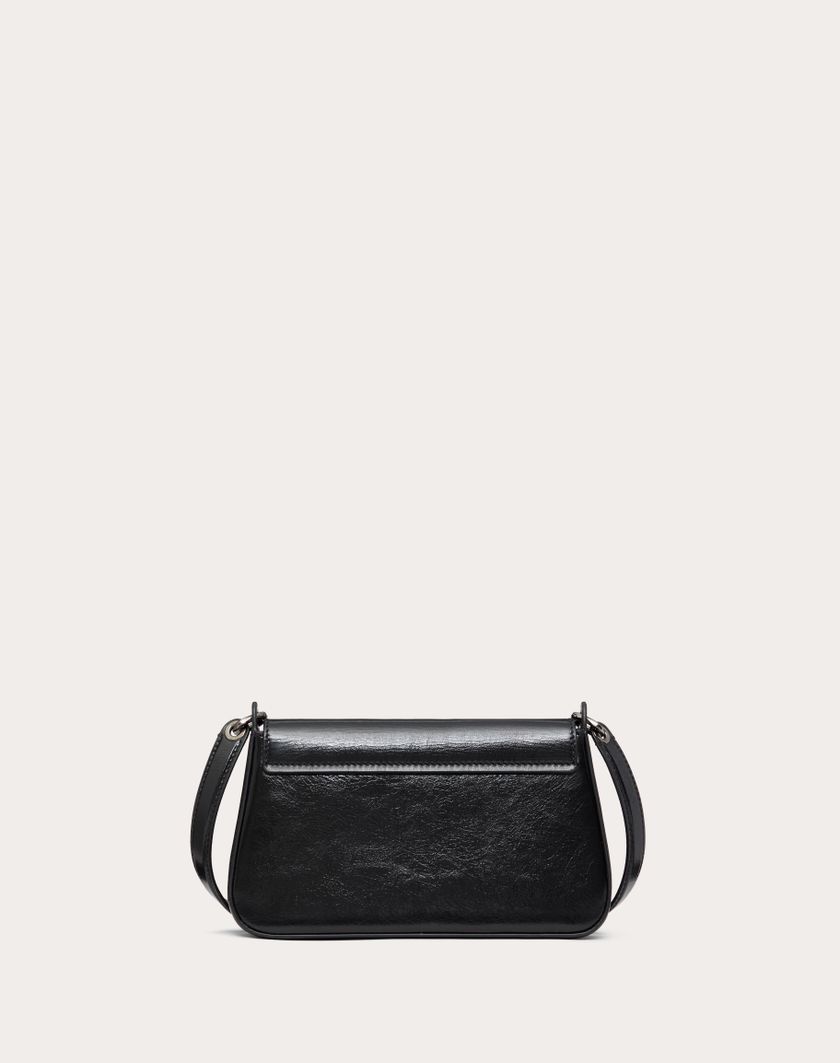 Valentino Handbags Mini Borsa A Tracolla Vlogo The Bold Edition In Vitello Lucido per Donna in Nero | Valentino IT Pezzi Unici