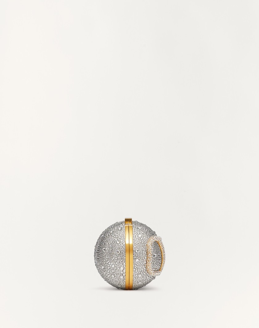 Valentino Handbags Minaudière Vlogo Signature In Metallo E Cristalli Swarovski® per Donna in Crystal | Valentino IT Fino Al -60%