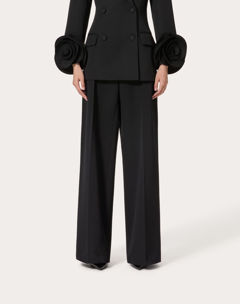 Valentino Handbags Pantalone In Grisaille per Donna in Nero | Valentino IT Sottocosto