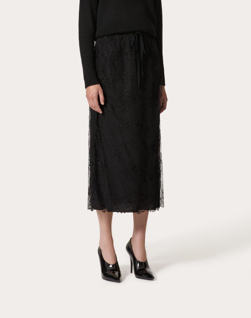 Valentino Handbags Gonna Midi per Donna in Nero | Valentino IT Sconto