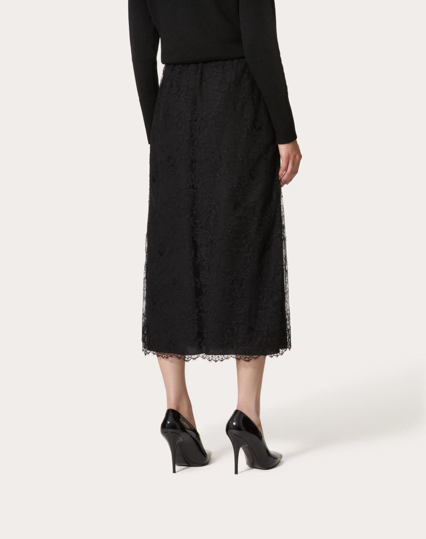Valentino Handbags Gonna Midi per Donna in Nero | Valentino IT Sconto