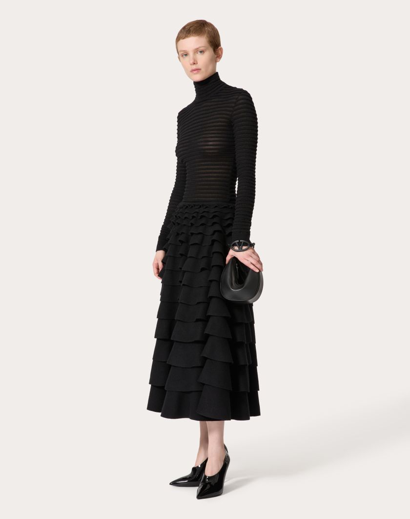 Valentino Handbags Maglia In Viscosa E Lana per Donna in Nero | Valentino IT In Vendita