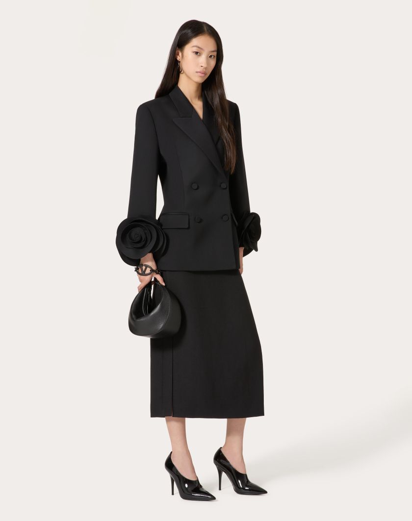 Valentino Handbags Giacca In Grisaille per Donna in Nero | Valentino IT Saldi