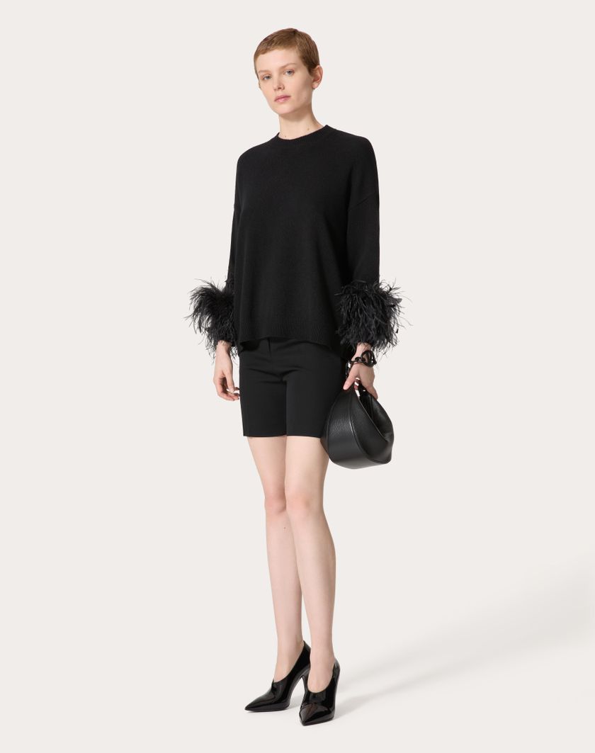 Valentino Handbags Bermuda In Grisaille per Donna in Nero | Valentino IT Vendita Economica