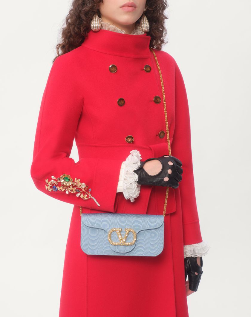 Valentino Handbags Cappotto In Compact Drap per Donna in Rosso | Valentino IT Nuovo