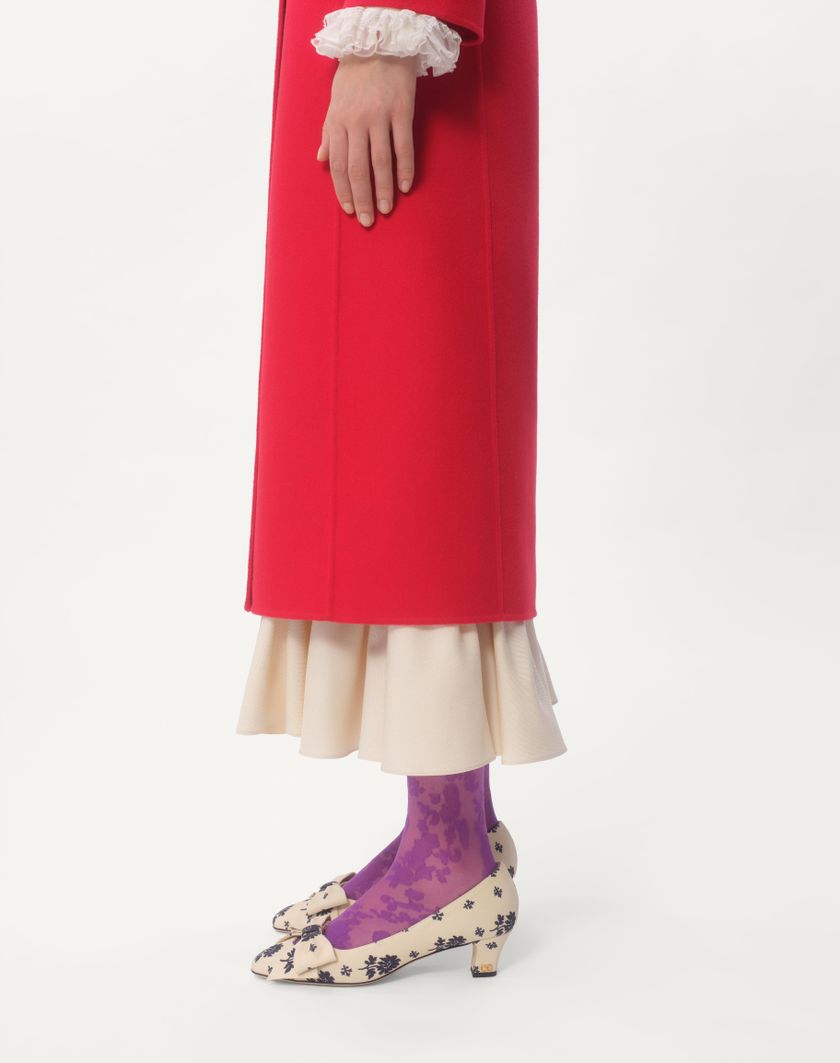 Valentino Handbags Cappotto In Compact Drap per Donna in Rosso | Valentino IT Nuovo