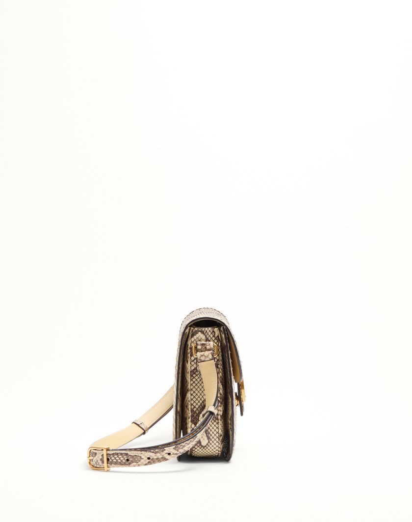 Valentino Handbags Borsa A Spalla Valentino Garavani 9to5 In Pitone per Donna in Avorio | Valentino IT Fino Al -60%