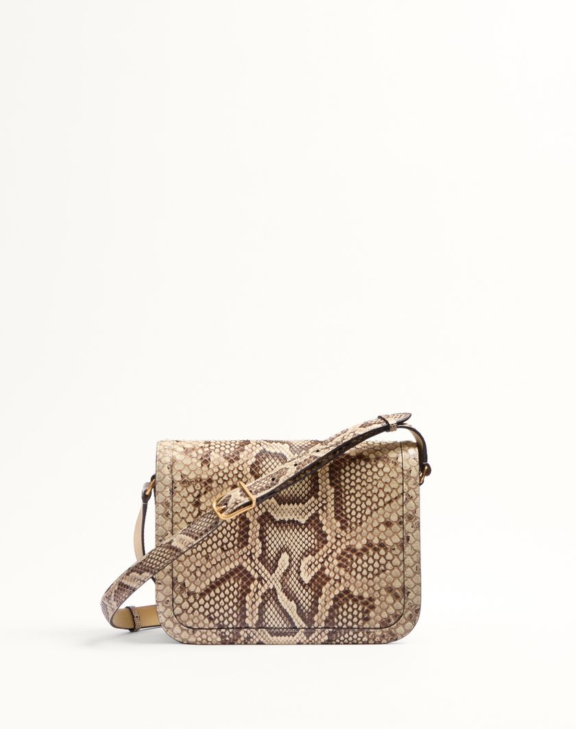 Valentino Handbags Borsa A Spalla Valentino Garavani 9to5 In Pitone per Donna in Avorio | Valentino IT Fino Al -60%
