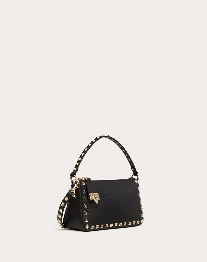 Valentino Handbags Borsa Piccola A Tracolla Rockstud In Vitello Granato per Donna in Light Ivory | Valentino IT Economico