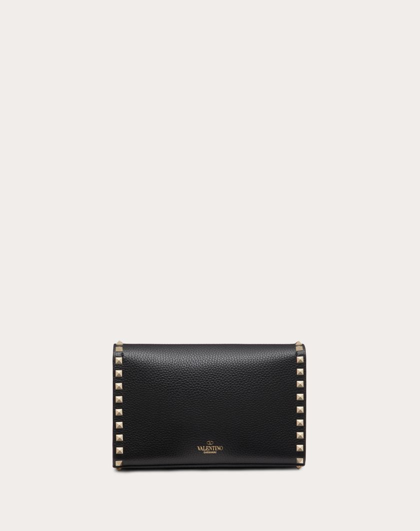 Valentino Handbags Borsa Piccola A Tracolla Rockstud In Vitello Granato per Donna in Poudre | Valentino IT Saldi