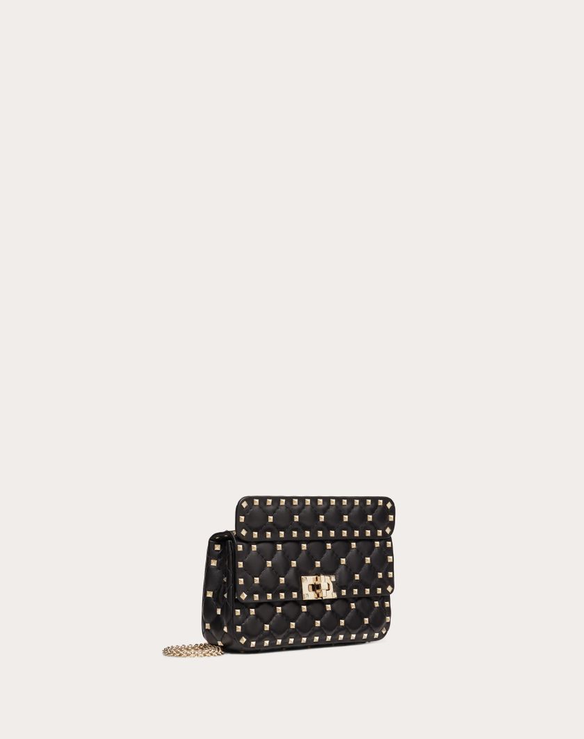 Valentino Handbags Borsa Piccola Rockstud Spike In Nappa per Donna in Nero | Valentino IT Offerte